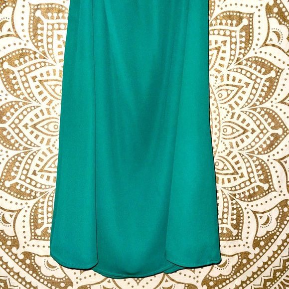 ✨HP✨ GORGEOUS “MARY & MABEL” KELLY GREEN RUFFLE DRESS, LADIES SIZE SMALL - Picture 3 of 5